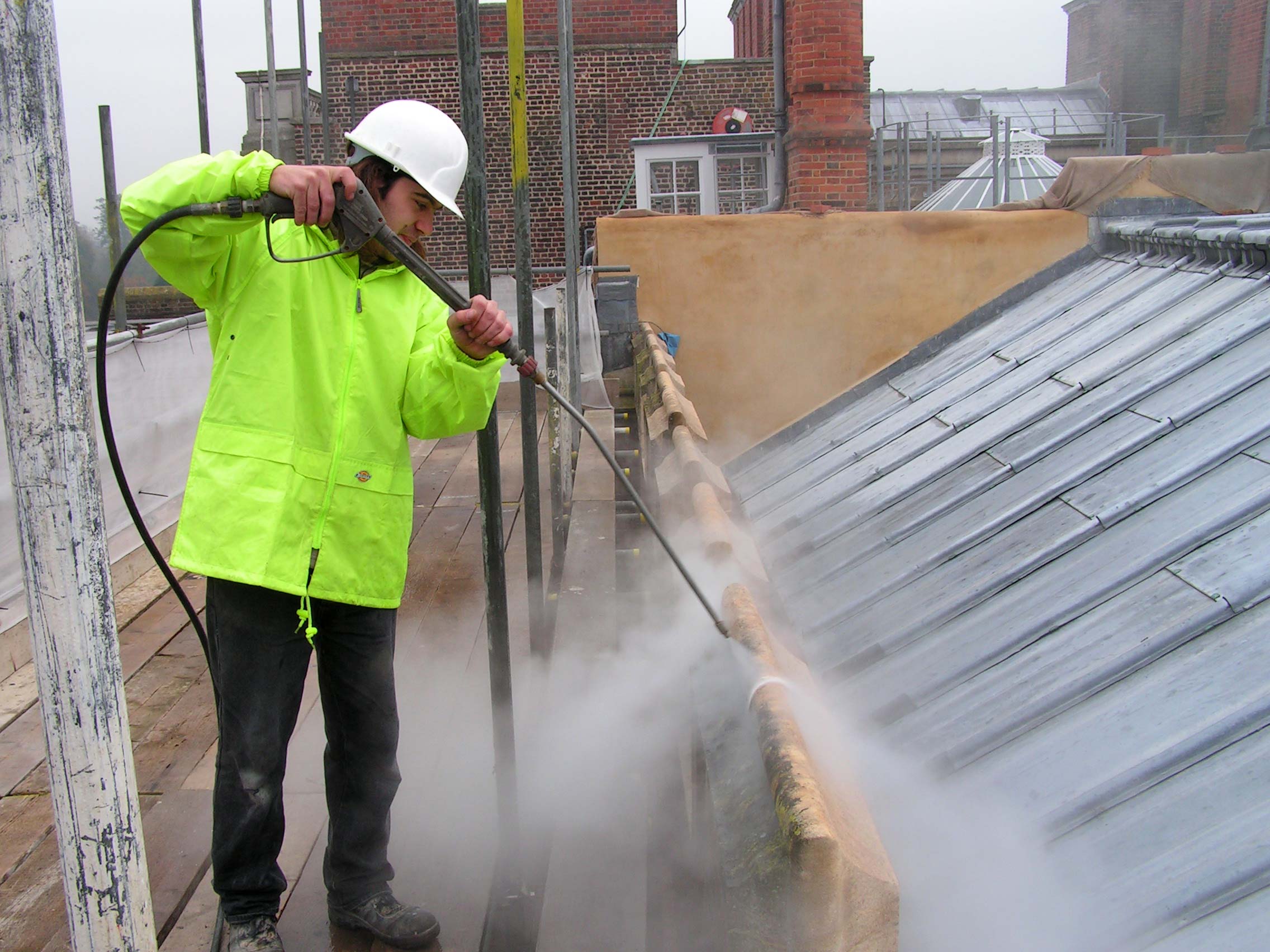 Hampton Court Palace cleaning masonry GHK Architects