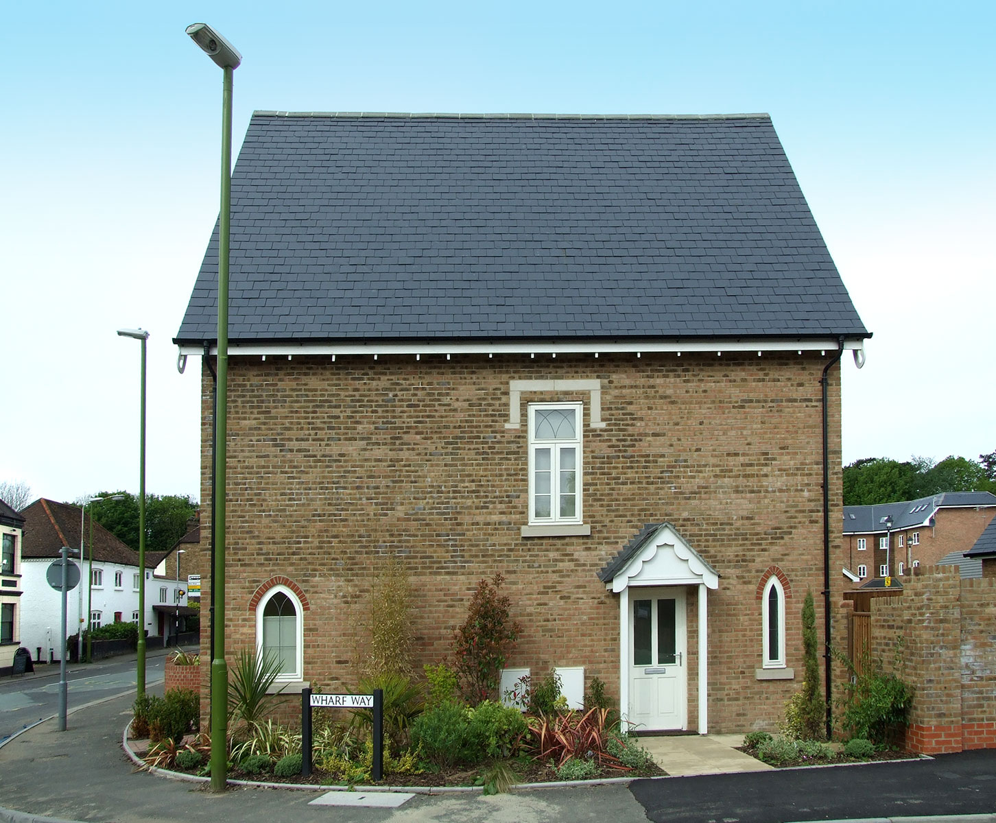 Hunton Bridge Wharf Chapel side wall GHK Architects