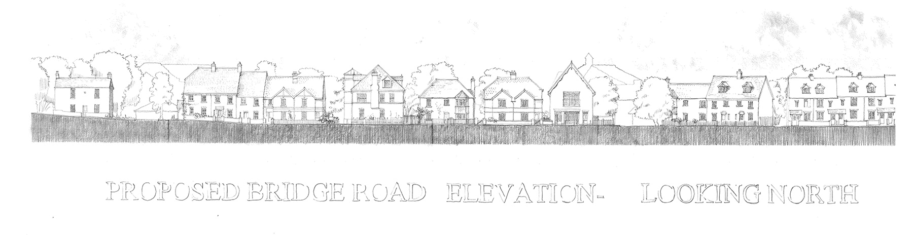 Hunton Bridge Wharf Hand-drawn Elevation GHK Architects