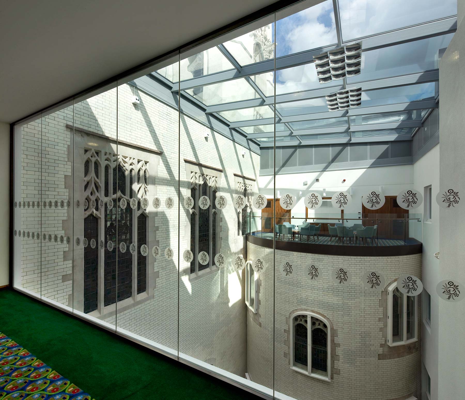 The UK Supreme Court Glazed Lightwell GHK Architects